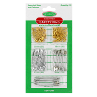 Safety Pins Assorted 90pcs