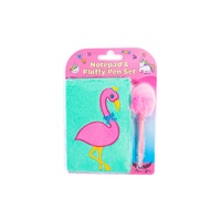 Mad Ally Fluffy Notebook - Flamingo
