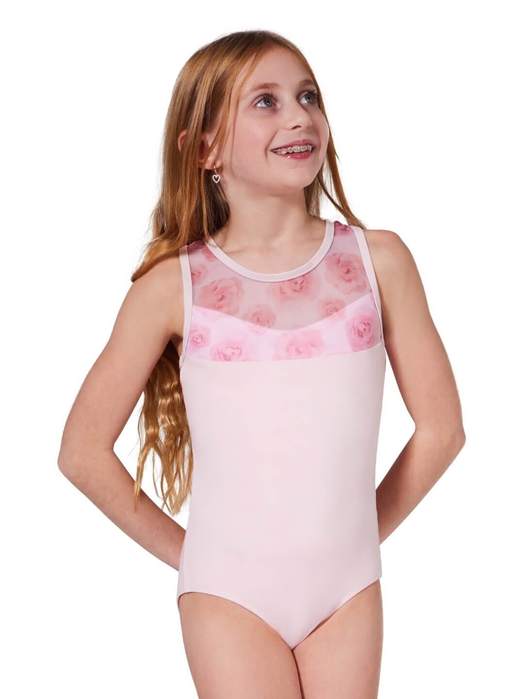 Capezio Coming Up Roses Petal Leotard Child