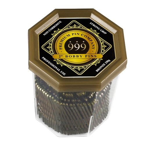 Hair Accessories - Ripple Pins 999 2 Inch Bronze