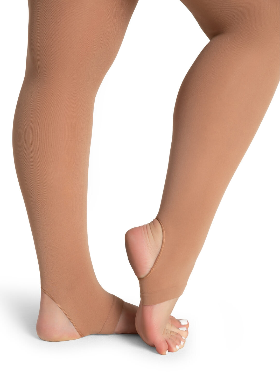 Capezio Ultra Soft Self Knit Waistband Stirrup Tights Adult
