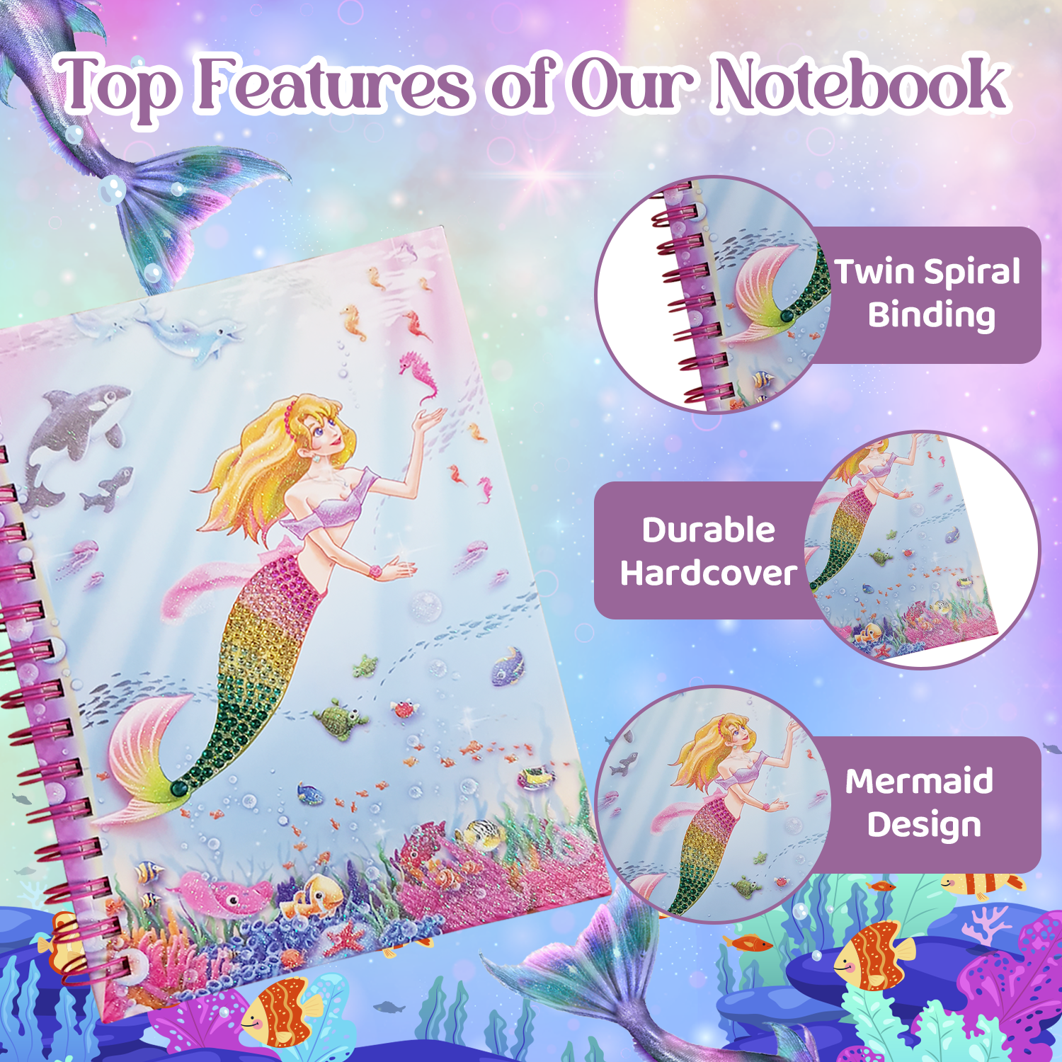 Mad Ally Creative Journal Fun Mermaid