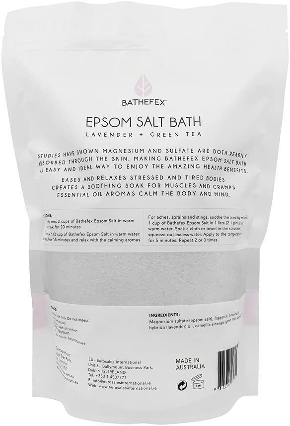 Epsom Salt Bath Invigorate : Lime and Lemongrass