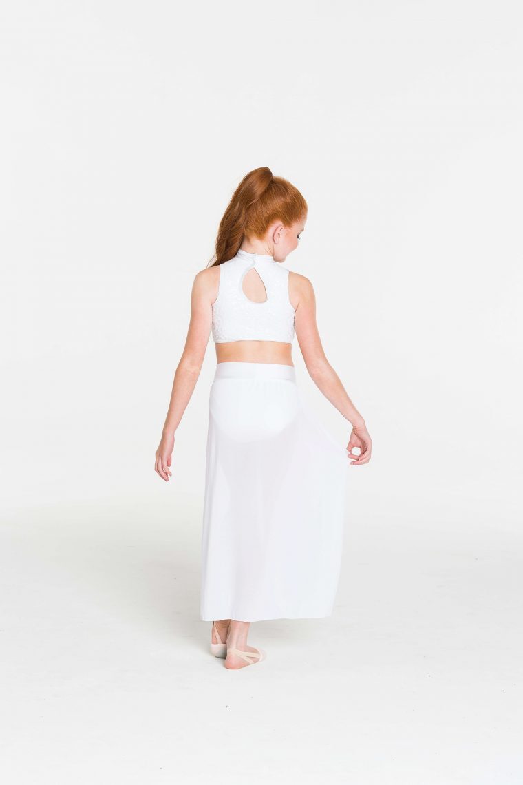 Studio 7 Synchronise Contemporary Skirt Adult Medium; White