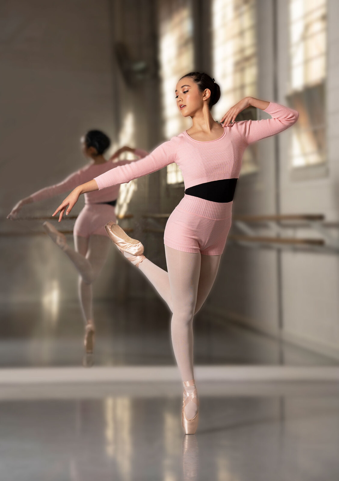 Studio 7 Ribbed Warm Up Top Adult