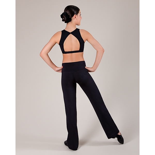 JULIOBlack reedition of Junio cupro pants with a mid raise waist