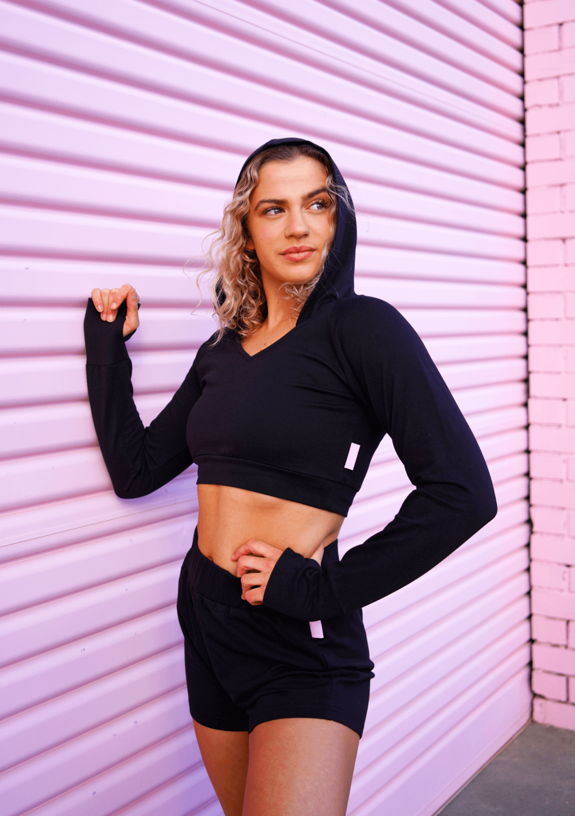 Gym on sale cropped hoodie