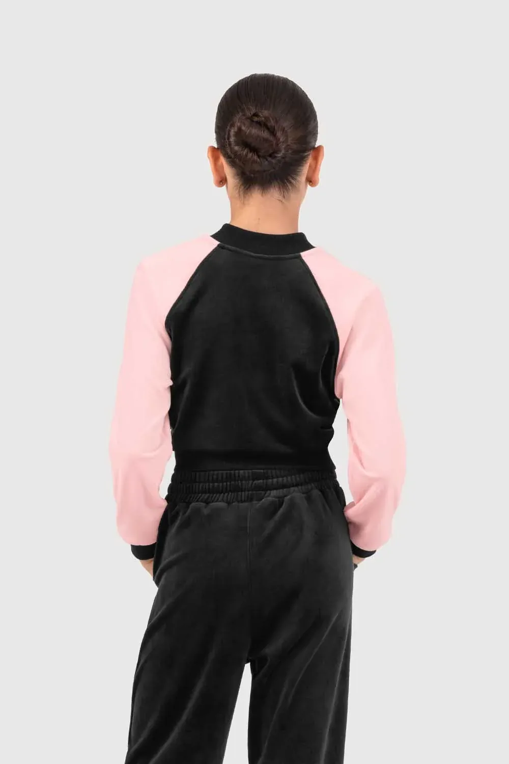 Bloch Julia Girls Velvet Bomber Jacket;