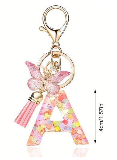 Butterfly sparkle keyring A