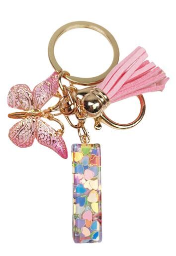 Butterfly sparkle keyring I