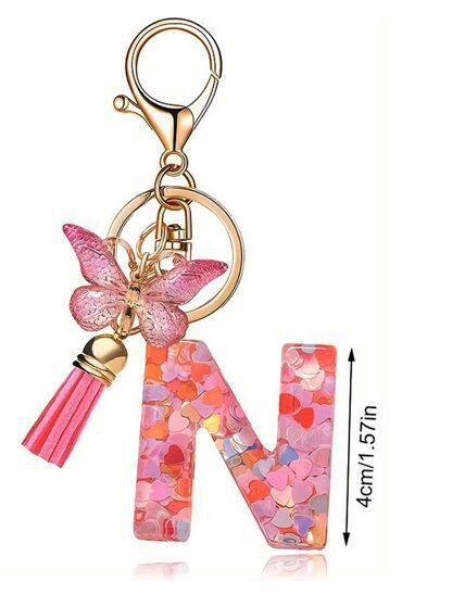 Butterfly sparkle keyring N