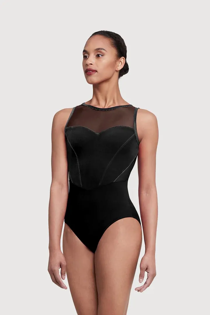 Sofia Mesh Bow Back Womens Leotard; Adult