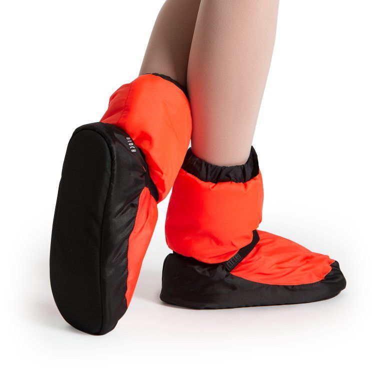 Bloch Orange Fluro Warm Up Bootie Adult