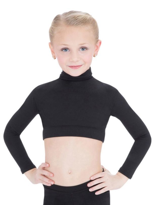 Capezio Turtleneck Long Sleeve Crop Top Child