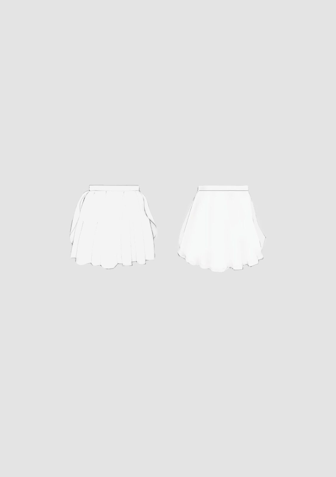 Studio 7 Hazel Skirt Child Medium; White CLEARANCE