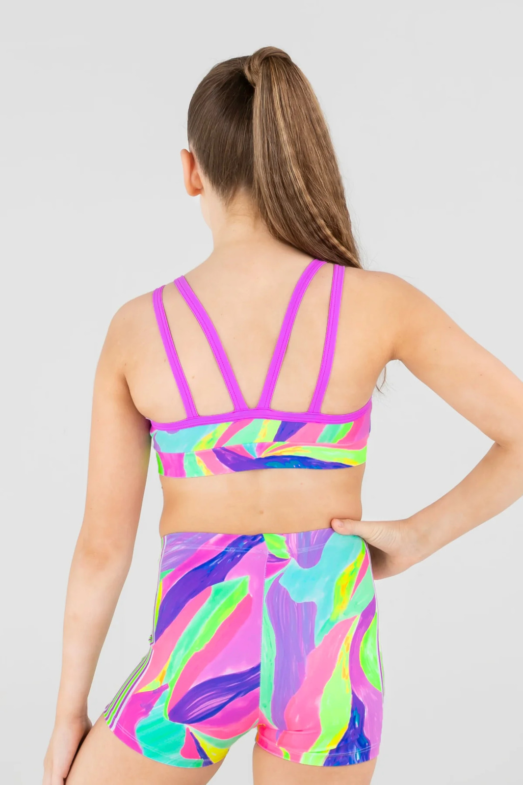 Sylvia P Bright Vision Crop Top