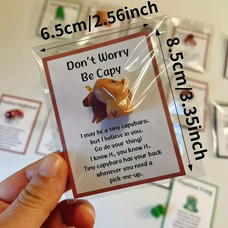 Inspirational Cards with Toy Frog