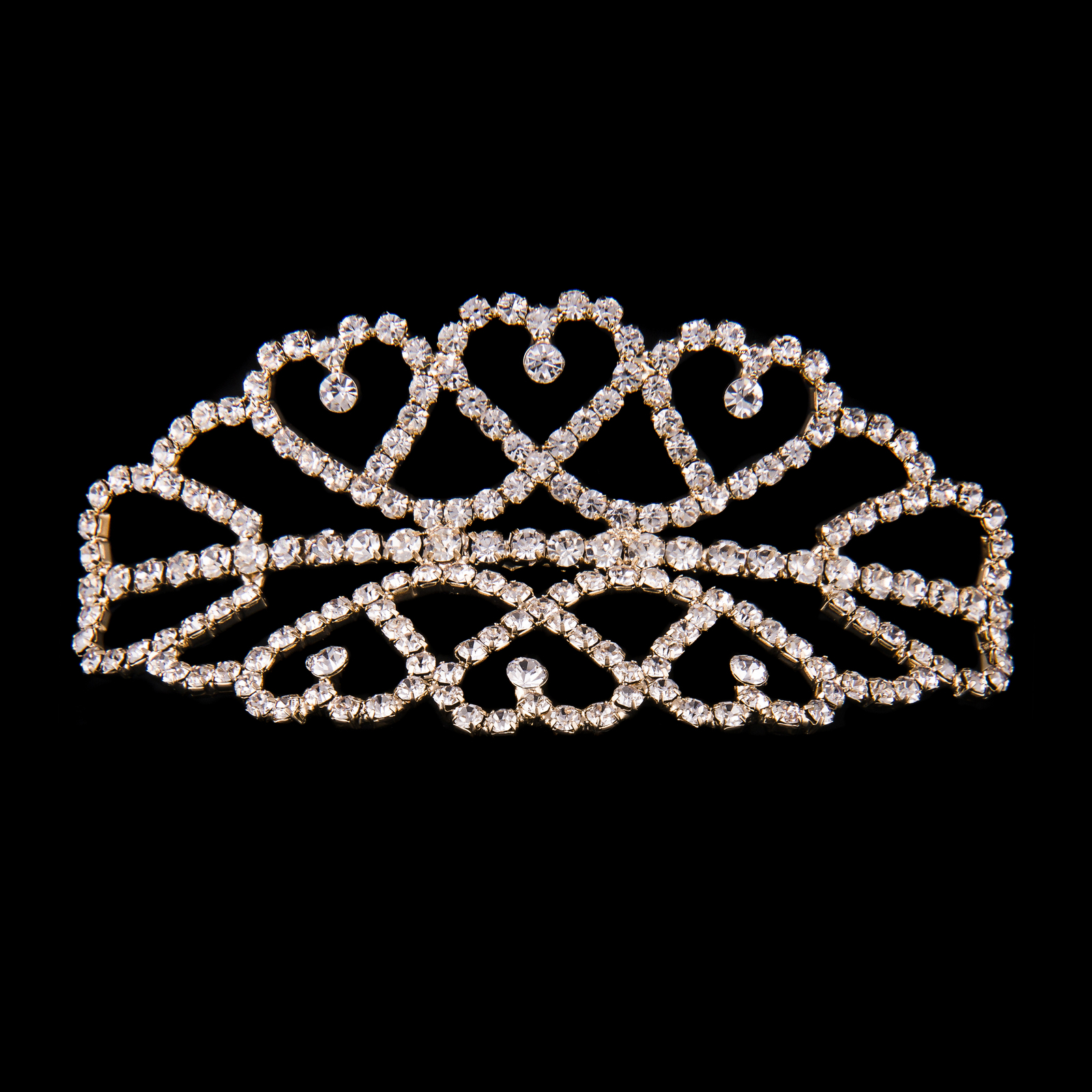 Mad Ally Medium Double Tiara Gold