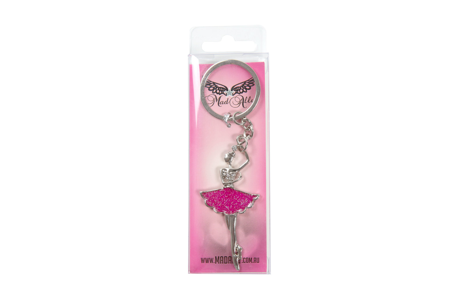 Mad Ally Ballerina Keyring- Pink