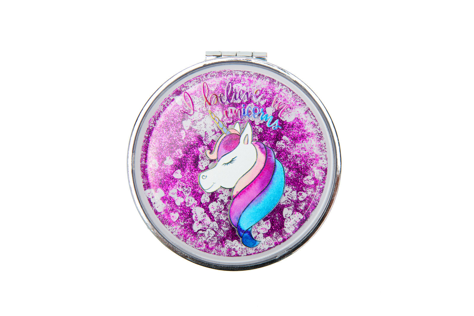 Mad Ally Compact Mirror; Unicorn Believer Purple