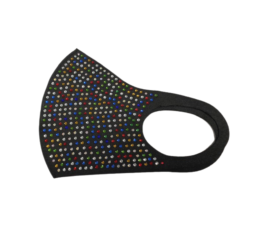 Mad Ally Diamante Face Mask Kaleidoscope