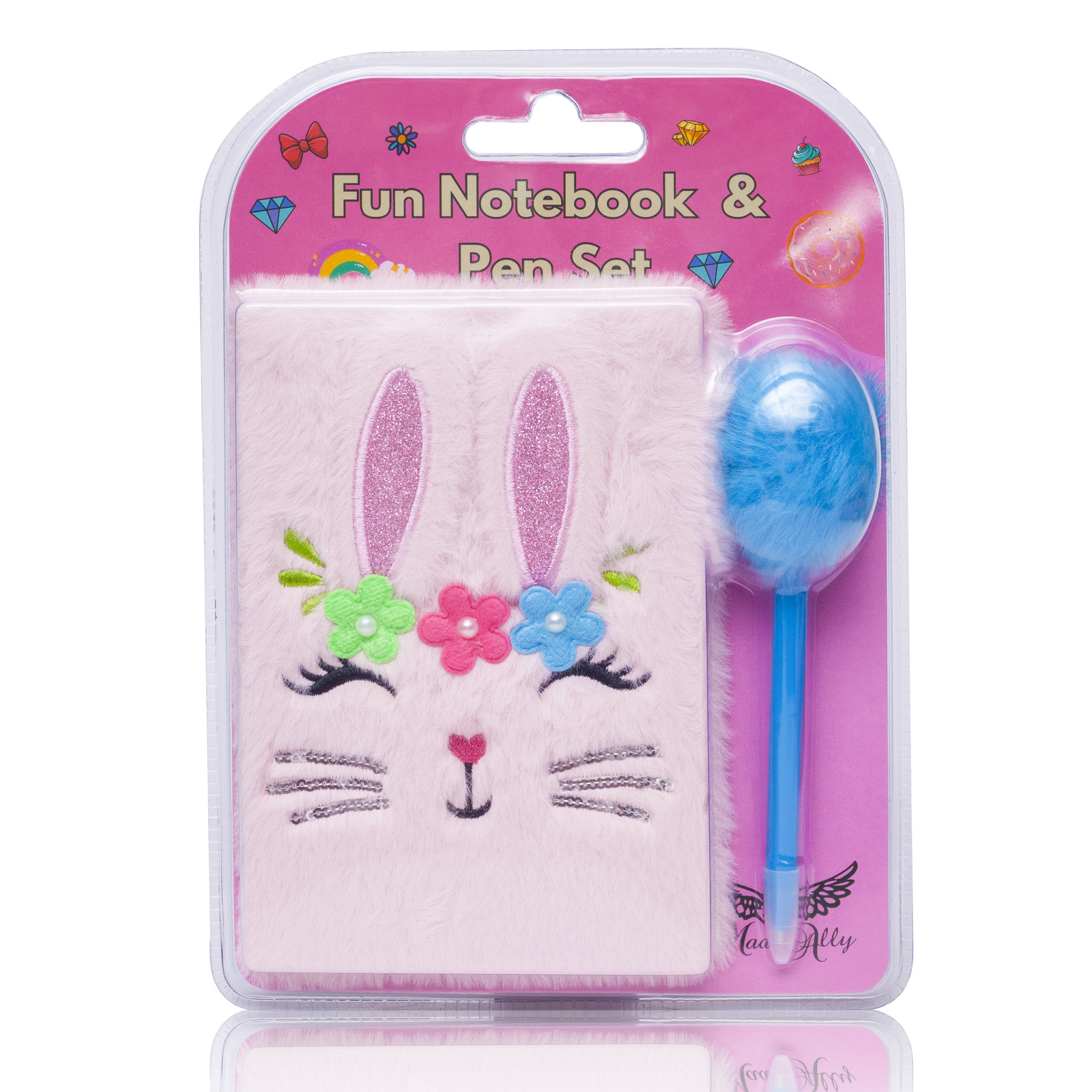 Mad Ally Fluffy Notebook - Rabbit