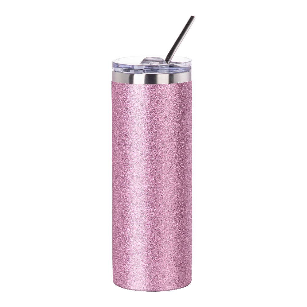Mad Ally Glitter Skinny Tumbler With Straw
