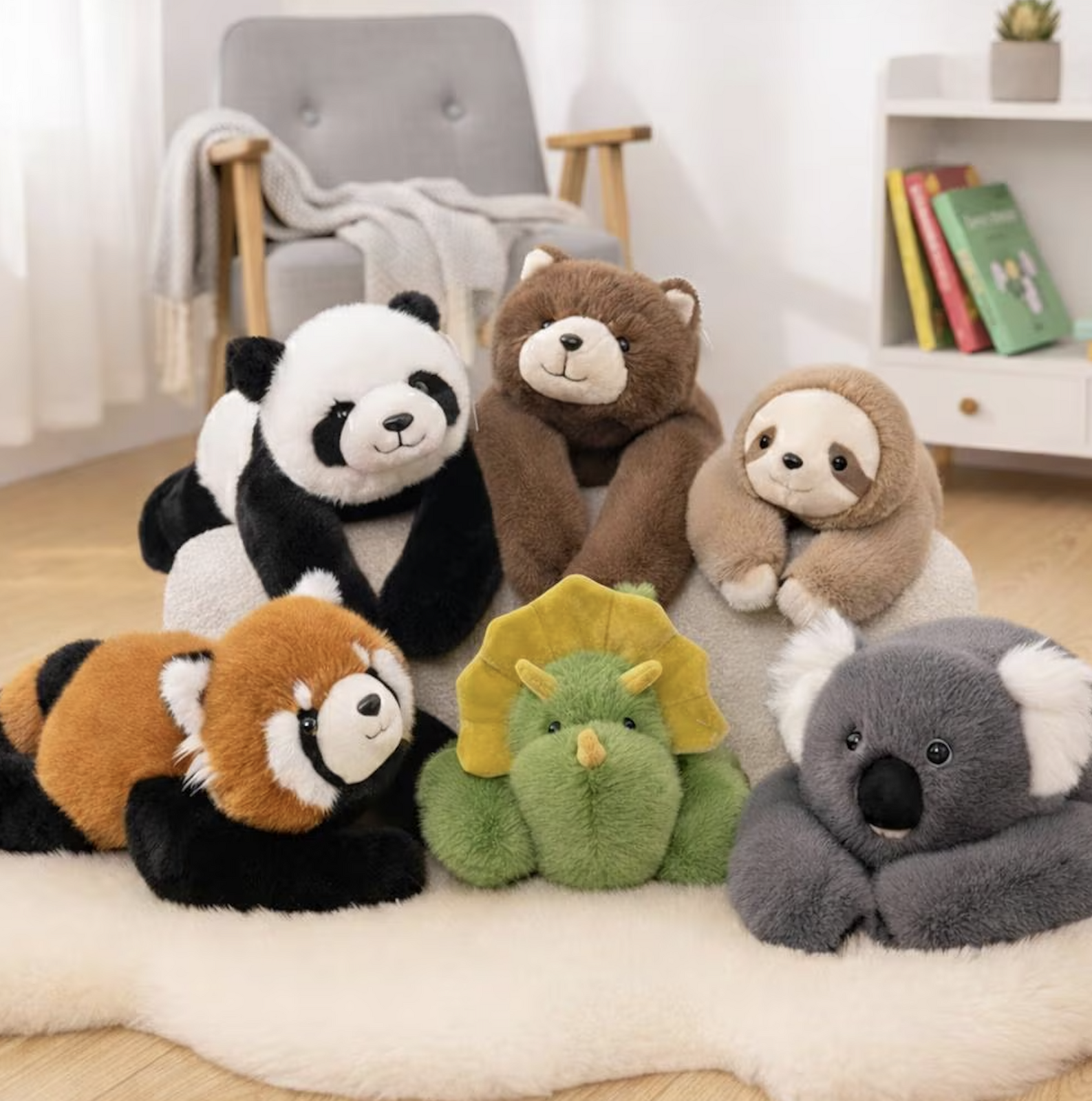 Mad Ally weighted Animals; Panda Bear 30cm