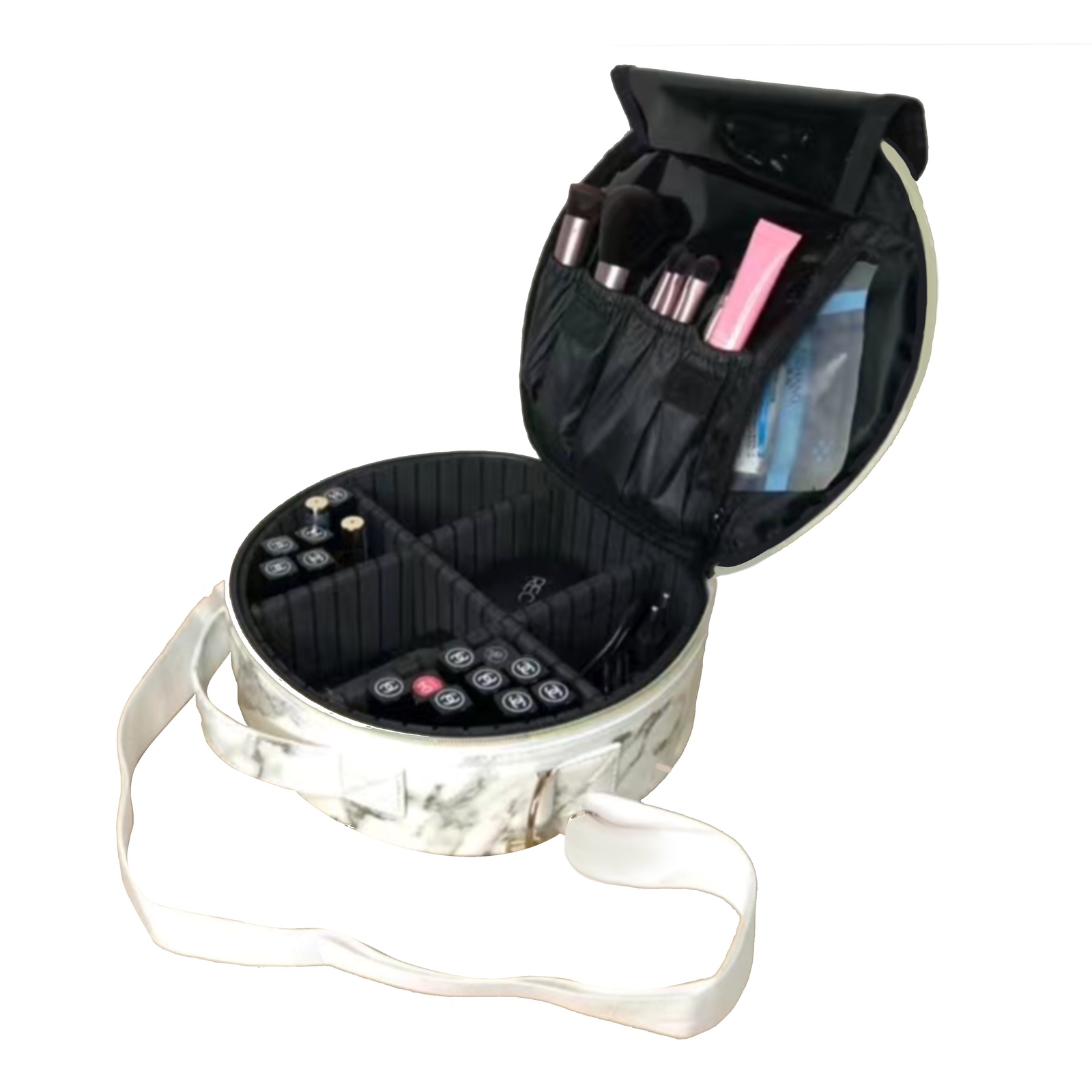 Mad Ally Oval Marble Make up case