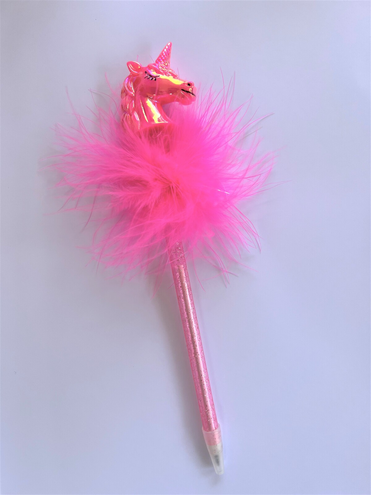 Mad Ally Unicorn Head Fluffy Pen