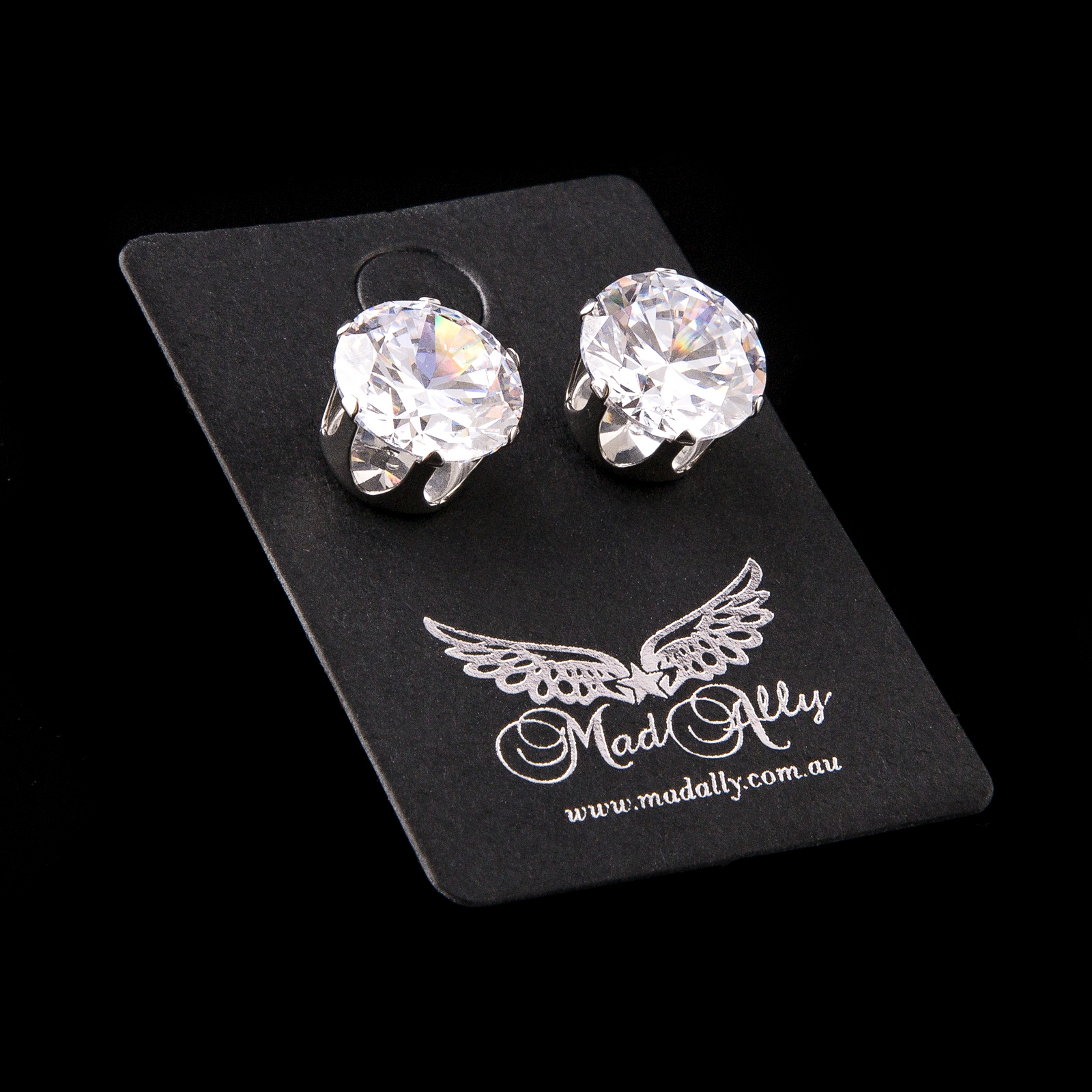 Rose Gold Diamante Ball Earrings – AX Paris
