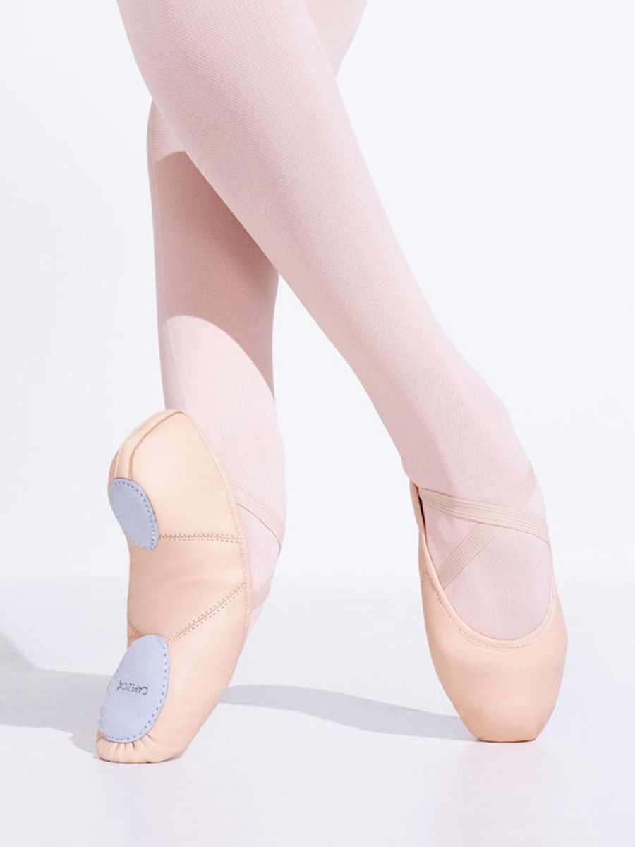 Theatricals Adult Leather Split-Sole Ballet Shoes,T2700