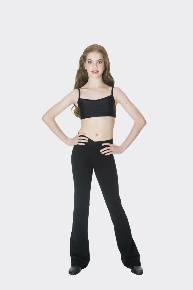 Jersey Stretch Jazz Pants, Black | DEHA