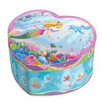 Mad Ally Heart Shaped Musical Jewelry Box Mermaid