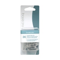 Safety Pins 36pc Silver