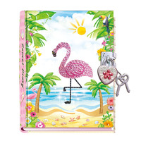Mad Ally Diary with Lock Flamingo