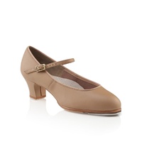 Capezio Tap JR. Footlight Adult 8; Caramel