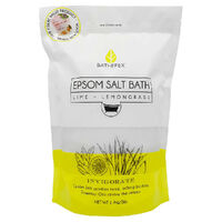 Epsom Salt Bath Invigorate : Lime and Lemongrass