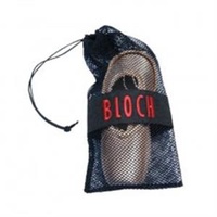 Bloch Mesh Pointe Shoe Bag; Black/Red