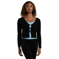 Capezio Harmonie Knit Cardigan Adult Large; Black