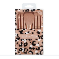 BYS Make up Brushes 5 PC Kit with Leopard Mirror included