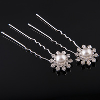 Mad Ally Pearl Flower Bun Pin - 2 Pieces