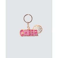 Cheer Key Ring; Pink; 