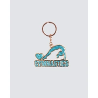 Gymnastics Key Ring; Blue; 