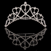 Mad Ally Medium Heart Tiara Silver