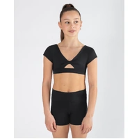 Energetiks Avery Cap Sleeve Crop Top; Child