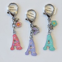 Glitter Keyring Letter A