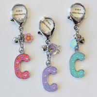 Glitter Keyring Letter C