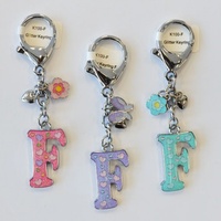Glitter Keyring Letter F