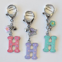 Glitter Keyring Letter H